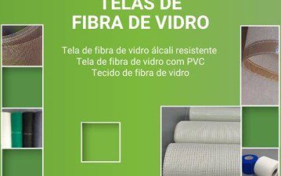 recorte de imagem com os nomes e pequenas fotos das telas de fibra de vidro do site